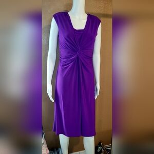 CHAPS size Med Purple Dress.